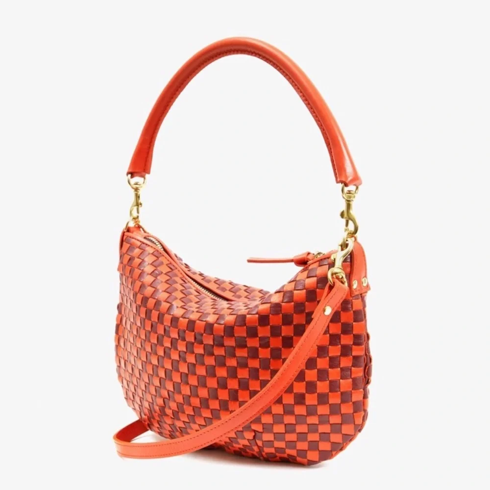 CLARE V PETIT MOYEN MESSENGER BAG in red NWT - Picture 5 of 6